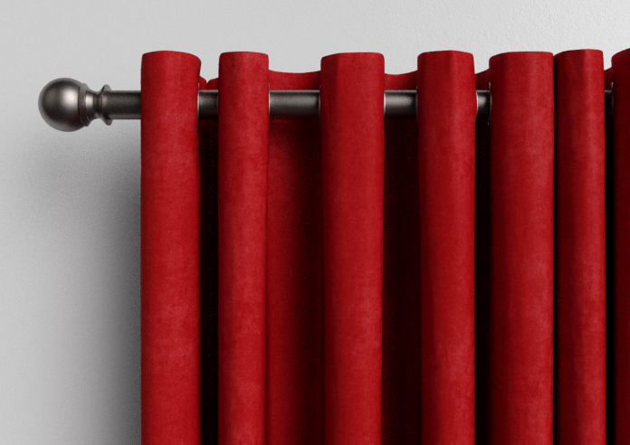 Faux Suede, Red - Made to Measure Curtains - Image 12